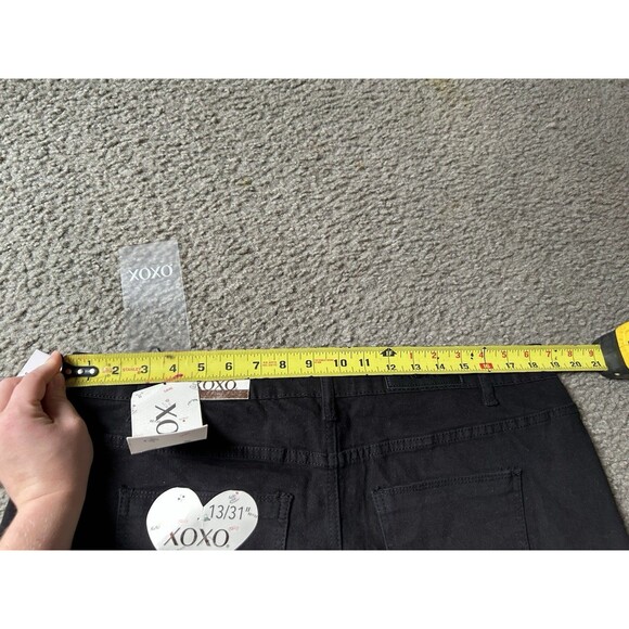 NWT Black Denim Skirt XOXO Brand Sz 13 - Picture 4 of 5